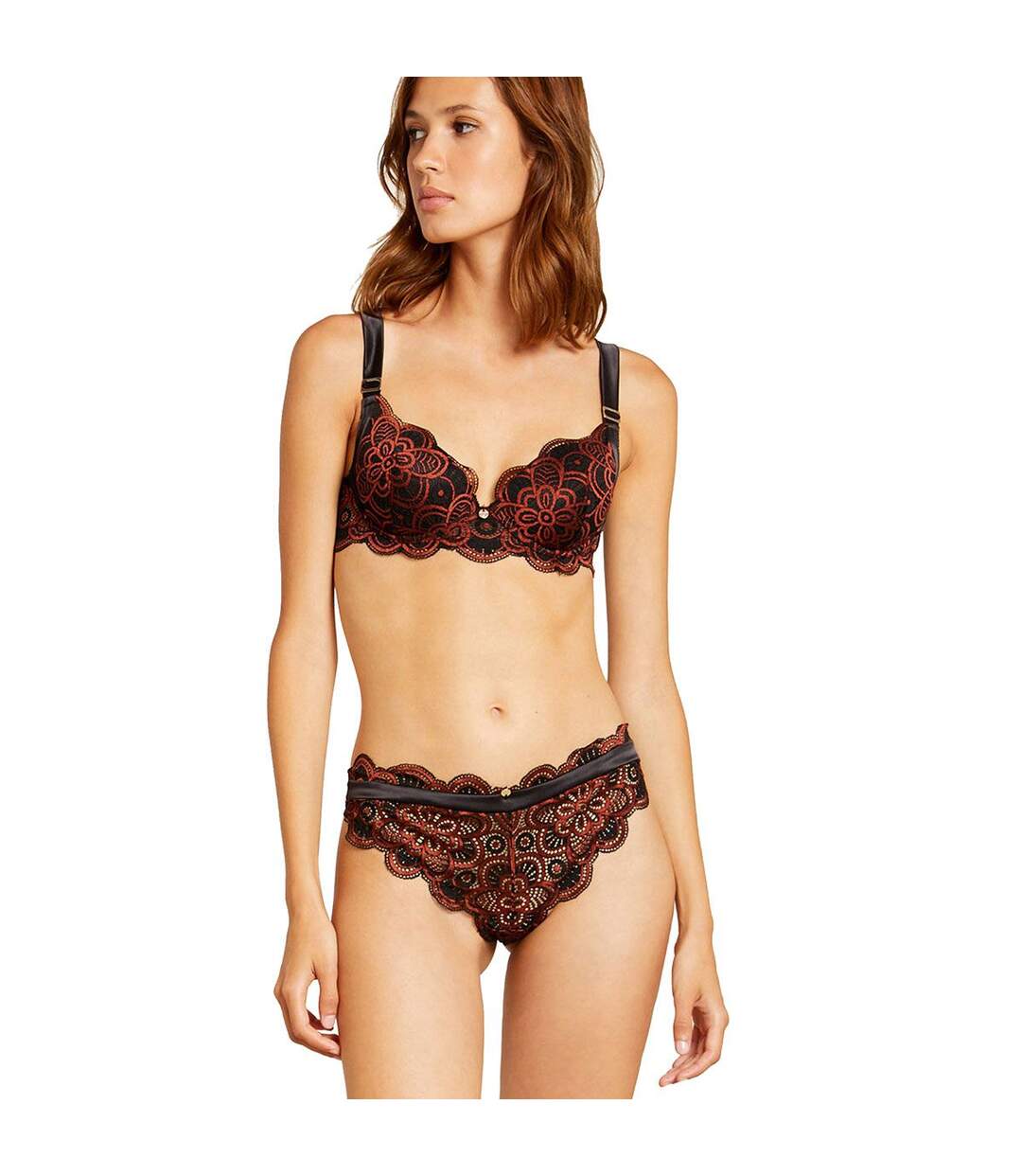 Soutien-gorge ampliforme coque moulée caramel Lucy