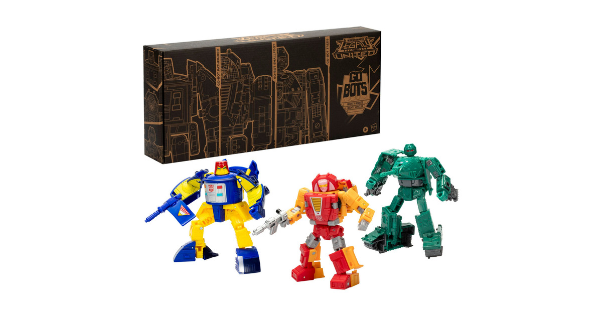 HasbroTransformers Legacy United Deluxe Class Action Figure 3-Pack Go-Bot Guardians 14 cm Speelfiguur