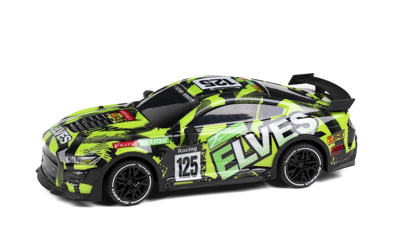 Auto Elves R/C 1:18 GrünFerngesteuertes Spielzeug mit Licht für Kinder ab 8 Jahren