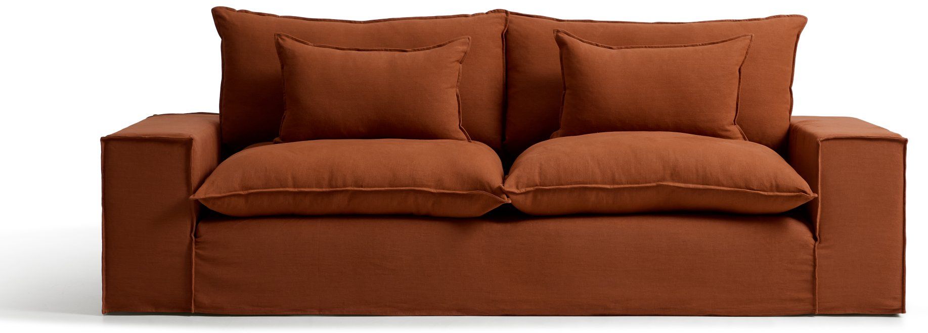 Kave Home Anarela Terracotta 3-Zitsbank