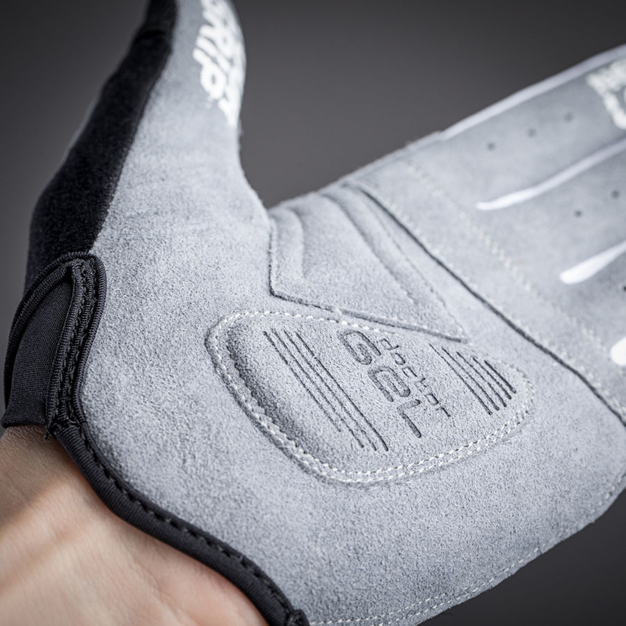 GripGrab Shark Padded Zomer Fietshandschoenen Lange VIngers Grijs Dames