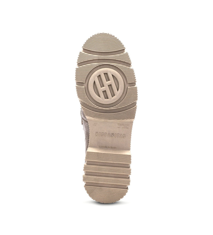 Mocassins de couro Hispanitas Megan Taupe