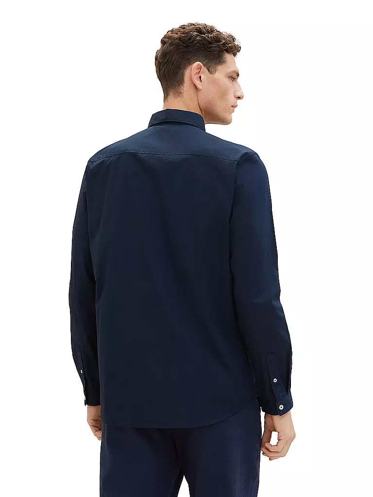 TOM TAILOR Hemd Regular Fit blau