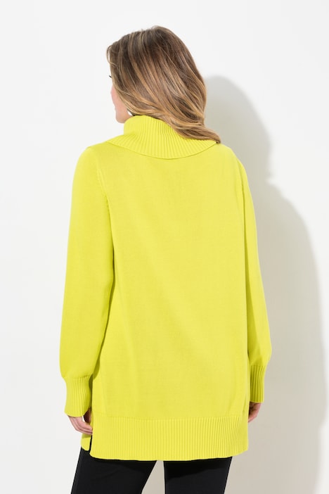 Pullover, A-Linie, Rollkragen