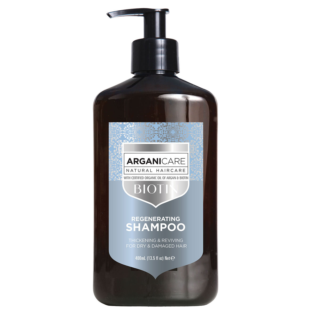 Arganicare Shampoing regénérant Biotine cheveux secs et abîmés - 400 ml
