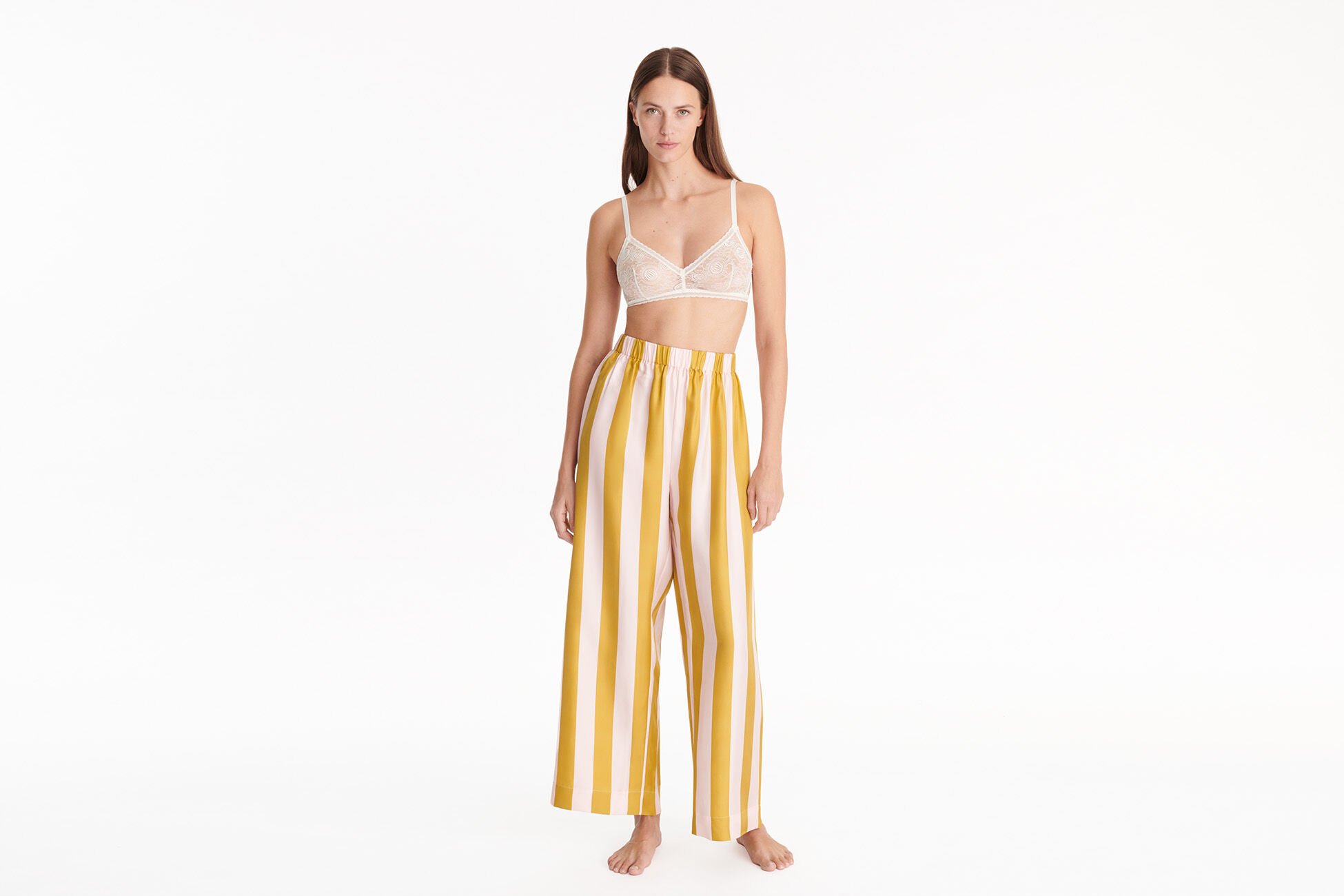 Perla Pantalon RAYURE MORDOREE