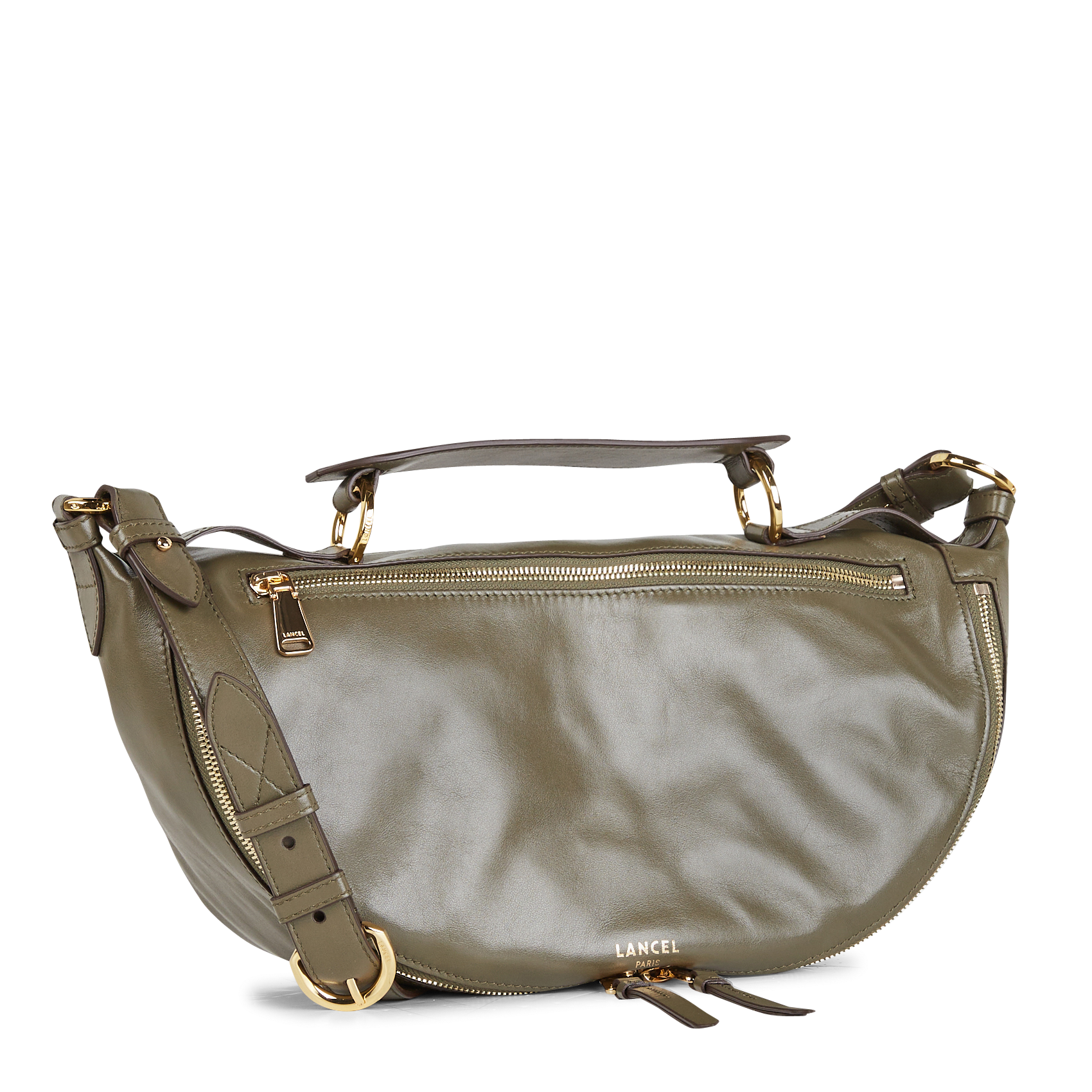 ORIGAMI M - Sac bandoulière en cuir | Kaki