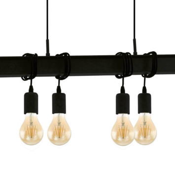 Eglo hanglamp Townshend balk 6-lichts zwart