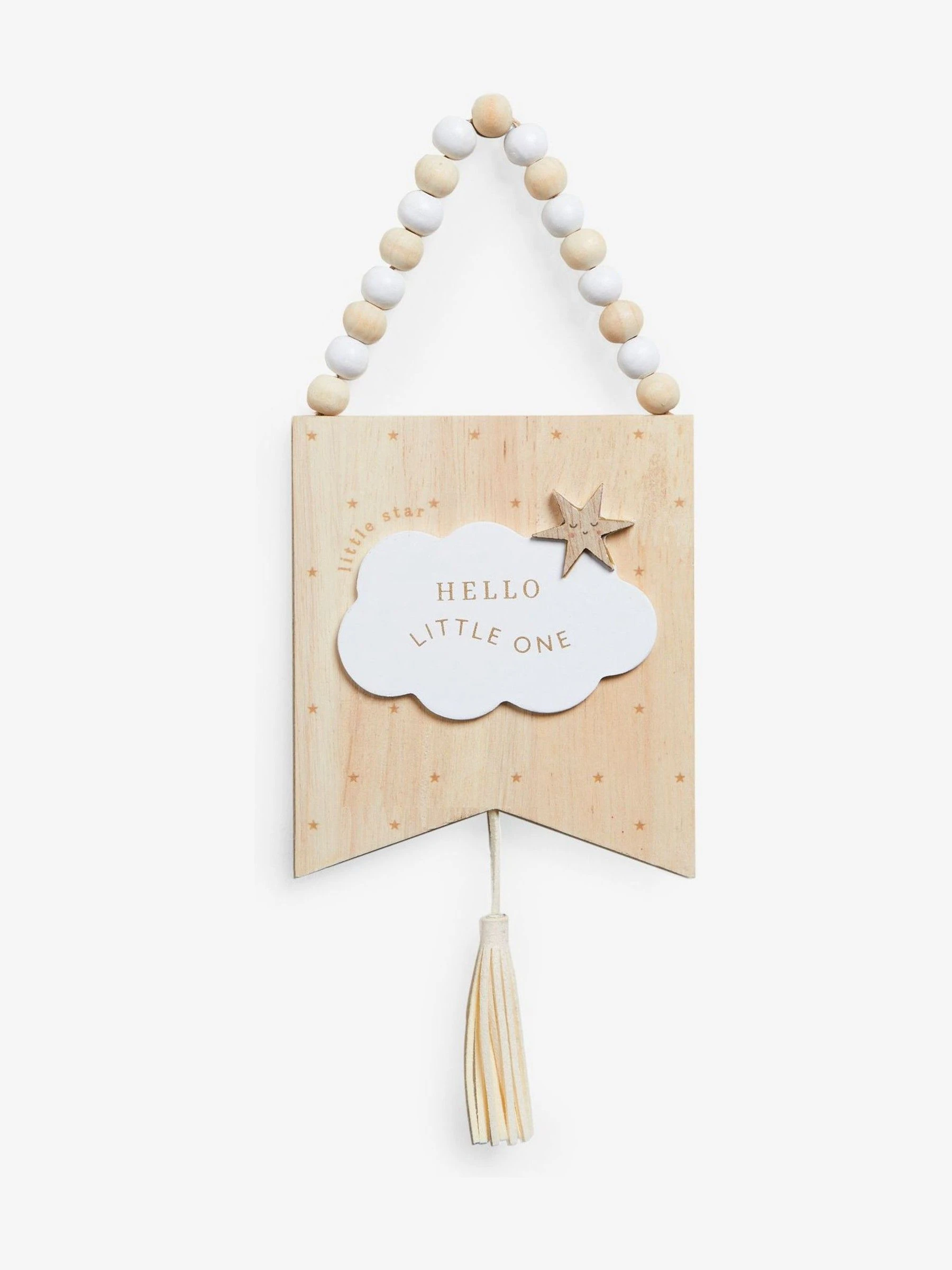 New Baby Cloud Wooden Hanging Decoration