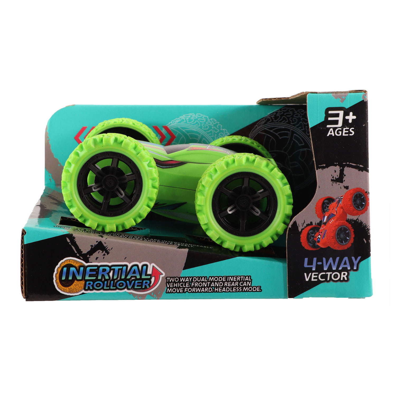 Omkeerbare Stuntauto met Frictie, 12cm