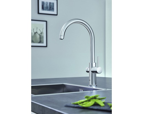GROHE keukenkraan met filterfunctie en kokend heet water GROHE RED chroom 30079001