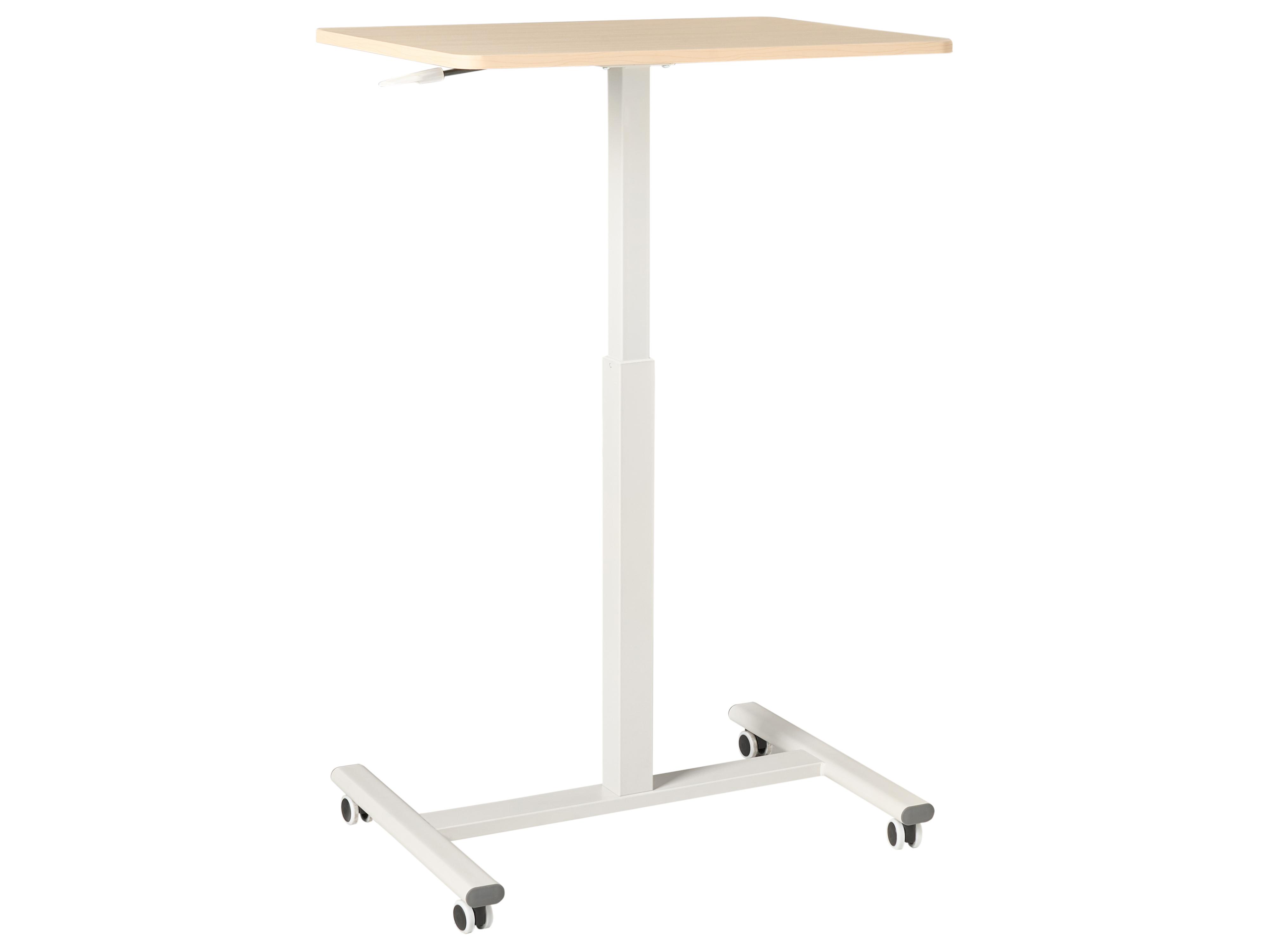 Handmatig verstelbare laptopstandaard ACADEMIA Lichtbruin/wit 65 cm 48 cm
