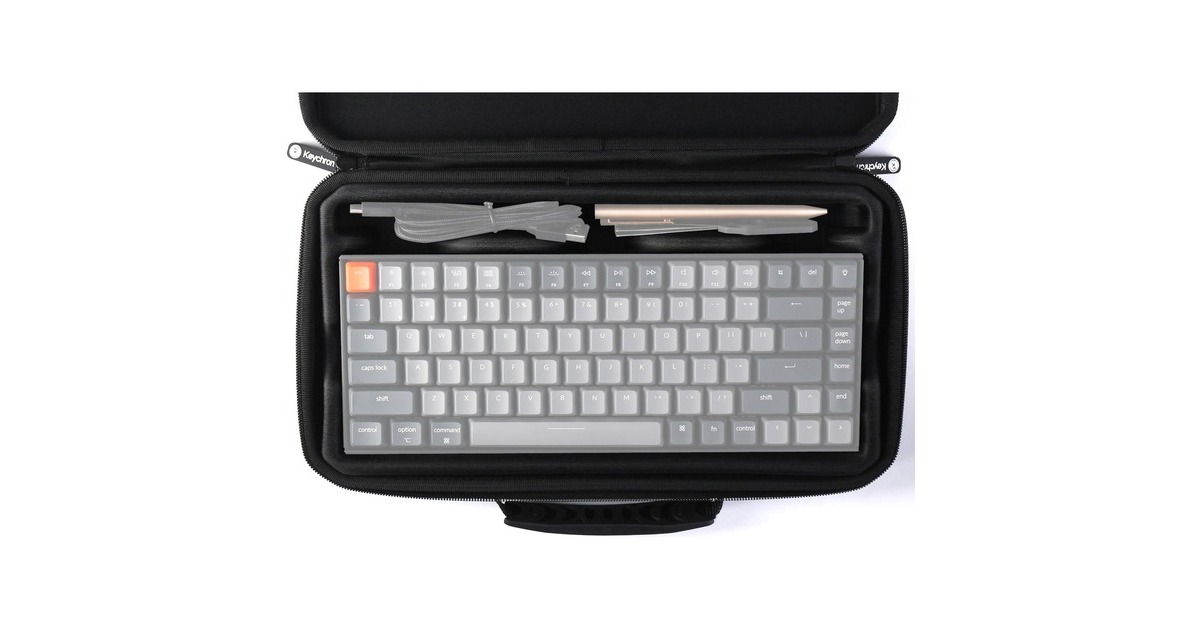 KeychronK8/C1 aluminum frame Keyboard Carrying Case tas  (Zwart, Tweedekans)