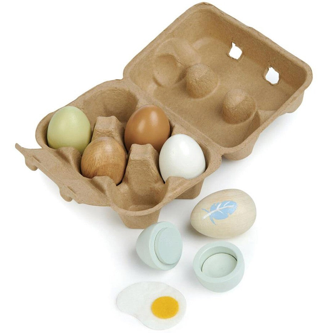 Tender leaf toys eierdoosje met 6 eieren