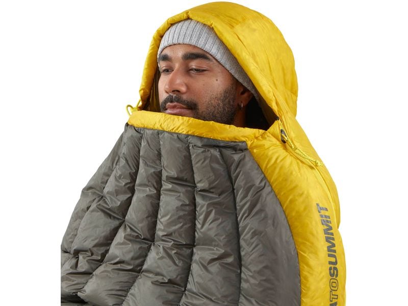 SEA TO SUMMIT Spark -1C/30F L Polyester, Gelb/Schiefergrau Mumienschlafsack