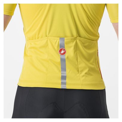 Maillot Manches Courtes Castelli Classifica Jaune