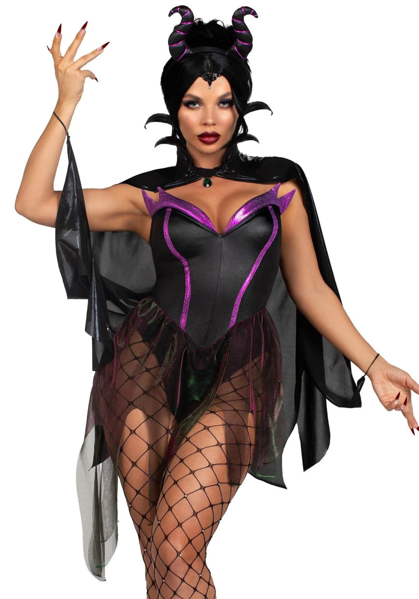 Halloween Kostuum Dames Bodysuit Evil Enchantress Leg Avenue