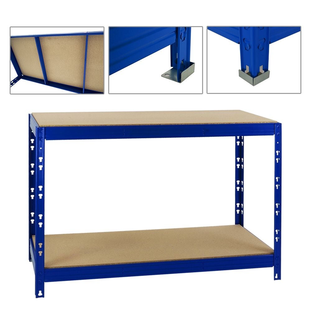 PROREGAL Mega Deal 2x werkbank Tiger HxBxD 90 x 140 x 60 cm vakbelasting 300 kg blauw