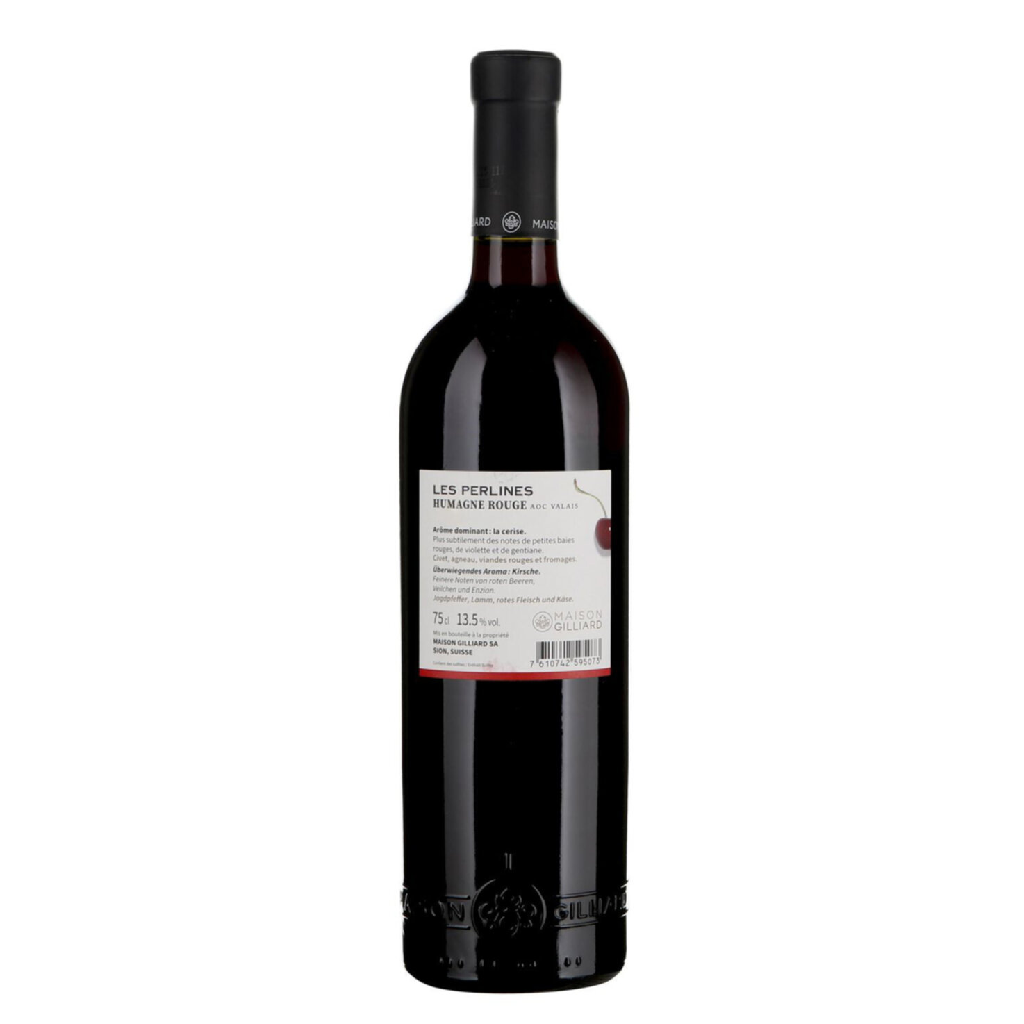 Valais AOC Humagne Rouge Les Perlines Maison Giliard -75cl