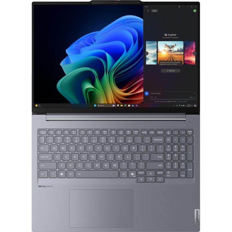Lenovo ThinkBook 16 G7 QOY Copilot+ PC Snapdragon X1P-42-100 Ordinateur portable 40,6 cm (16