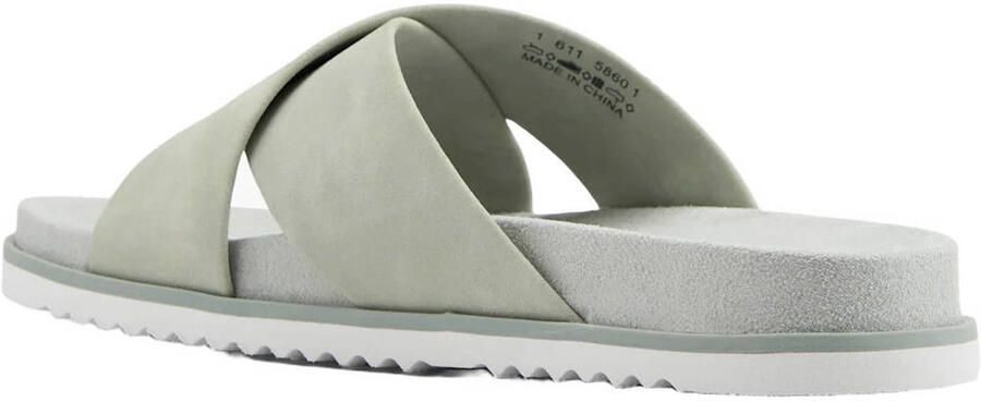ESPRIT suède slippers lichtgroen