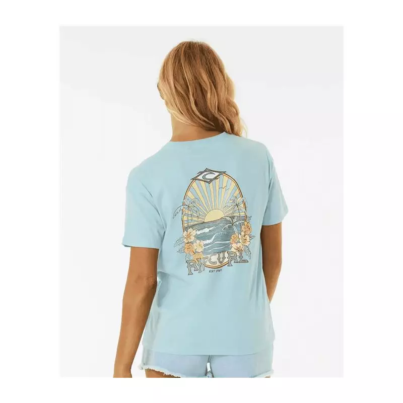 Teeshirt femme RIPCURL Shore Break Relaxed Tee Light Blue