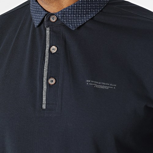 Polo Manches Longues Bleu Marine