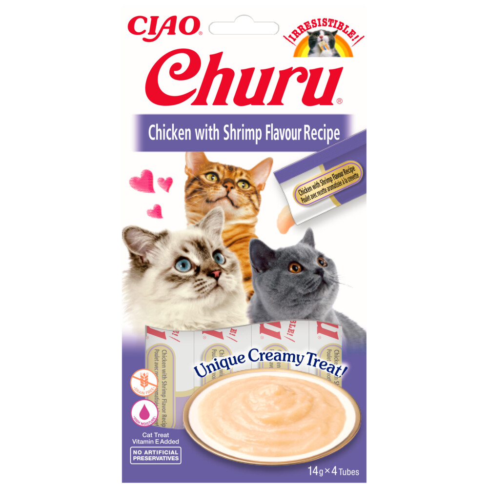 Ciao Kattensnack Churu Kip - Garnaal60 gr