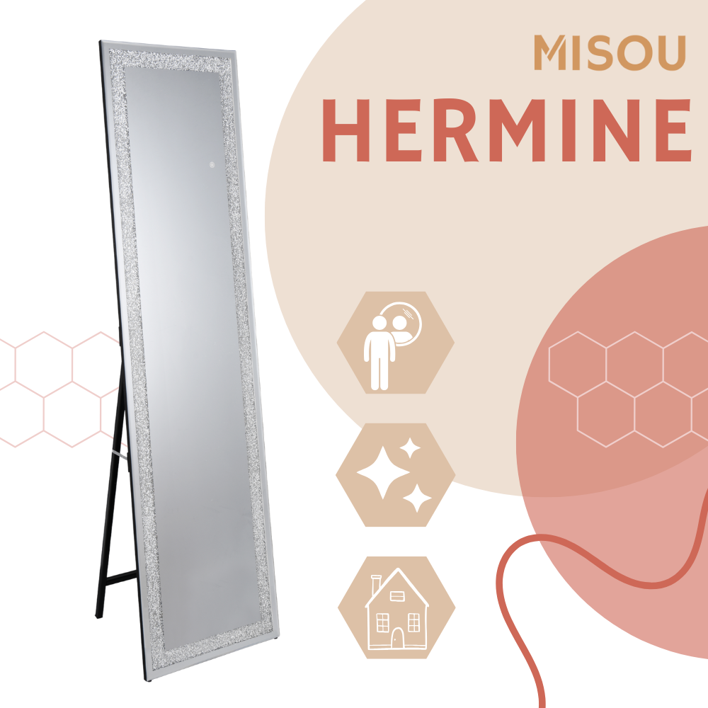 MISOU Spiegel LED Hermine - Goud