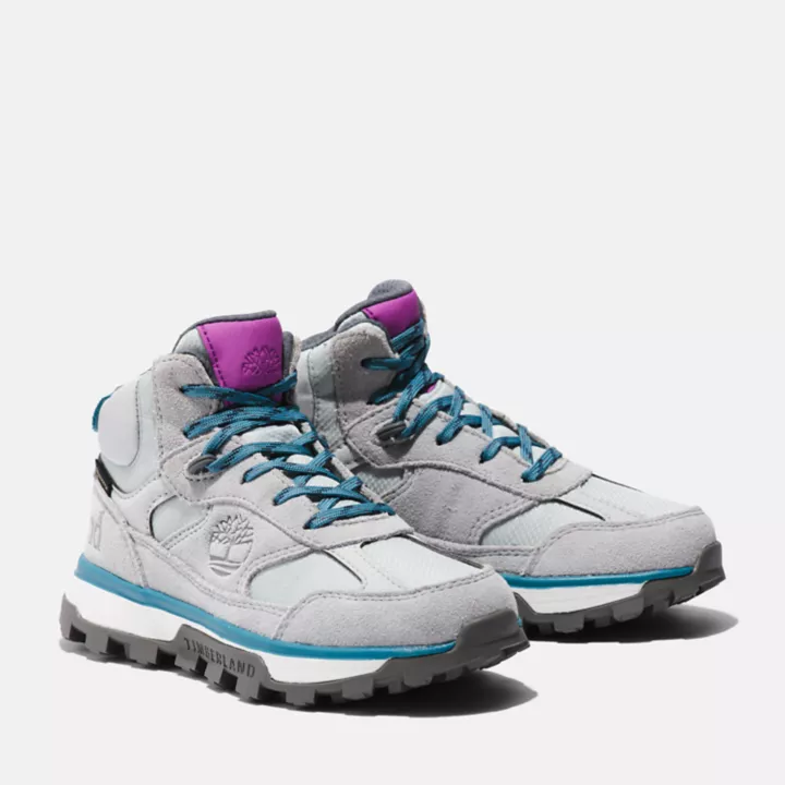Chaussures de randonnée montantes Trail Trekker pour enfant en gris clair