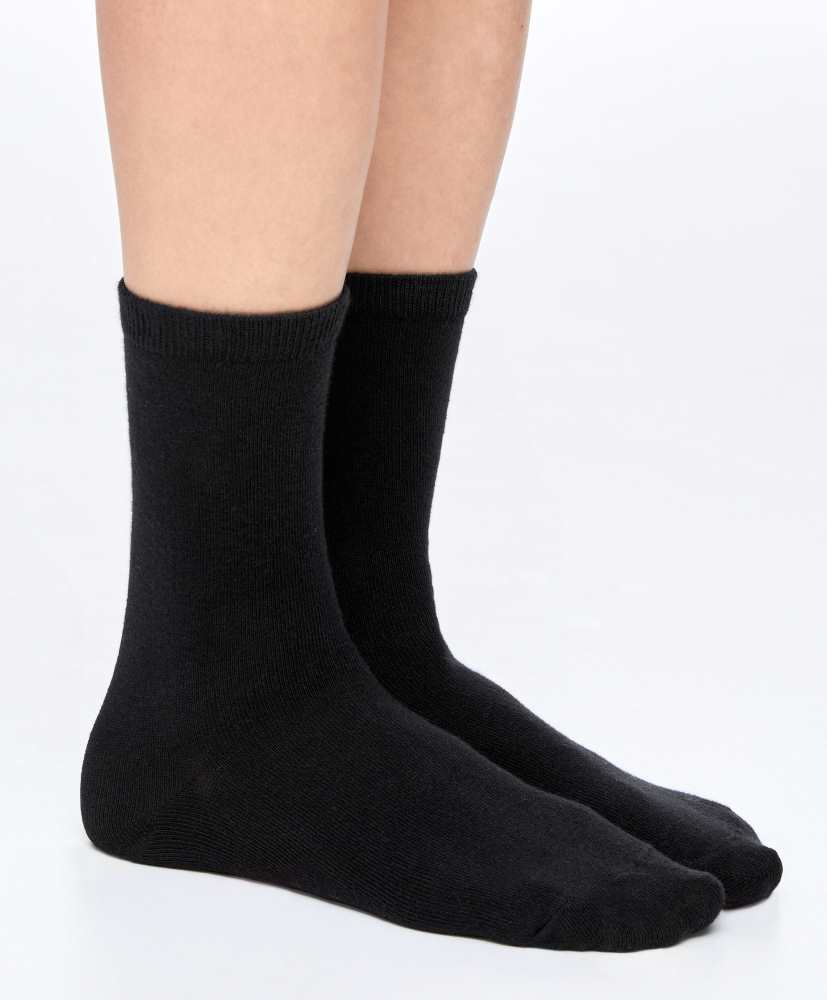 5 pares de meias clássicas de algodão