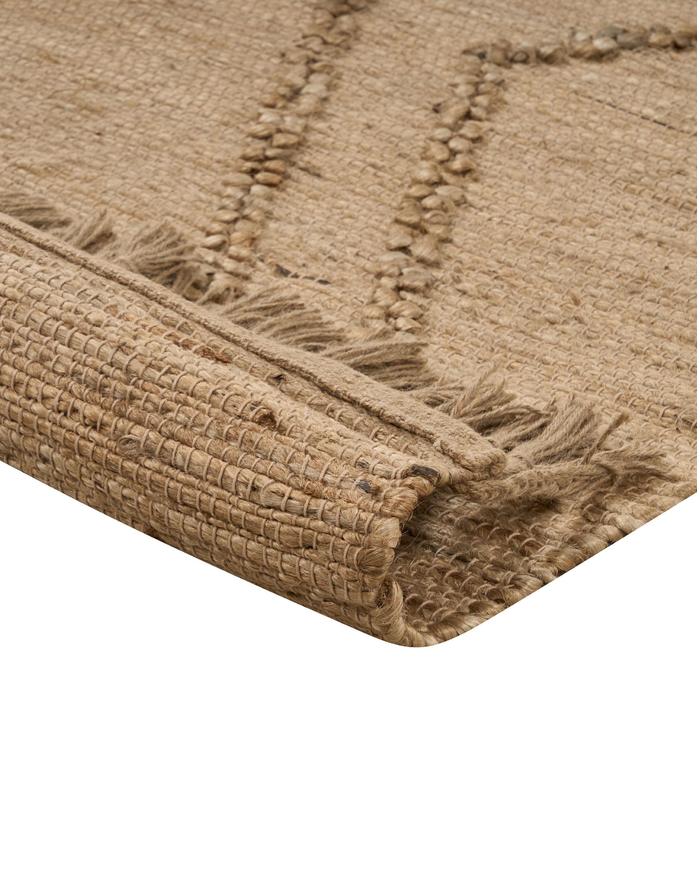 Vloerkleed HANDERE Beige 200 x 300 cm Jute