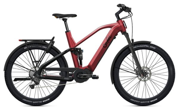VTT Électrique Tout-Suspendu O2 Feel Vern FS 7 Adventure Shimano Cues 9V 720 Wh 27.5'' Rouge Lave - Produit Reconditionné
