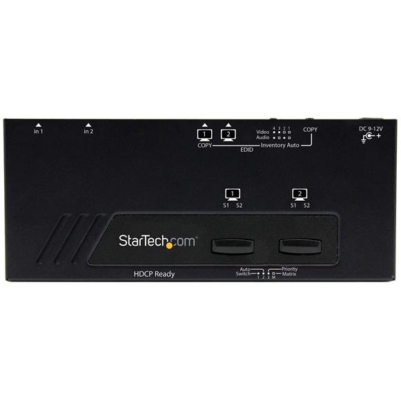 StarTech.com Switch Matrice HDMI 2x2 avec Commutation Automatique et Prioritaire - 1080p