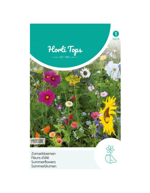 Hortitops Zomerbloemen Gemengd - Bloemenzaden - 1.5 g