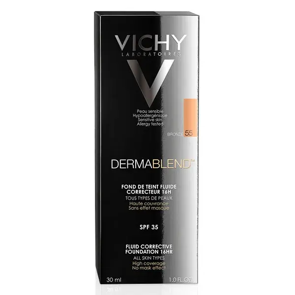 Base Corretiva Vichy Dermablend 16h nº 55 Bronze 30ml