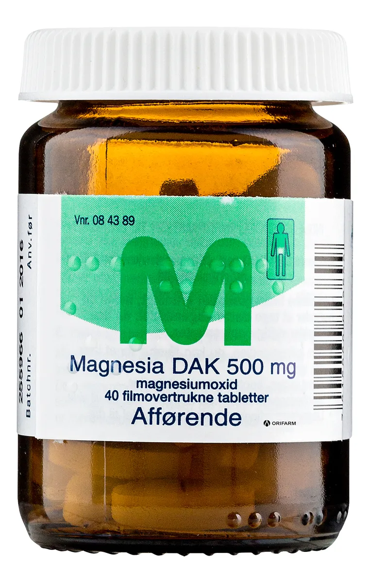 Magnesia 500 mg - 40 stk.