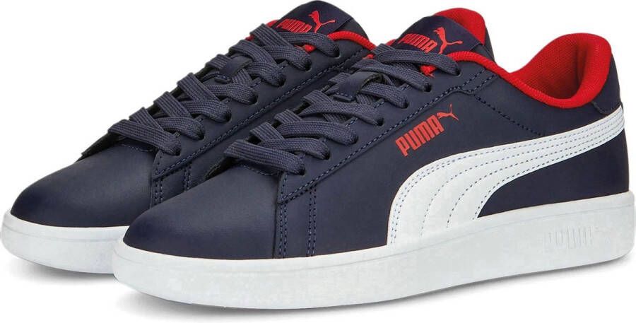 Puma Smash 3.0 sneakers donkerblauw wit rood