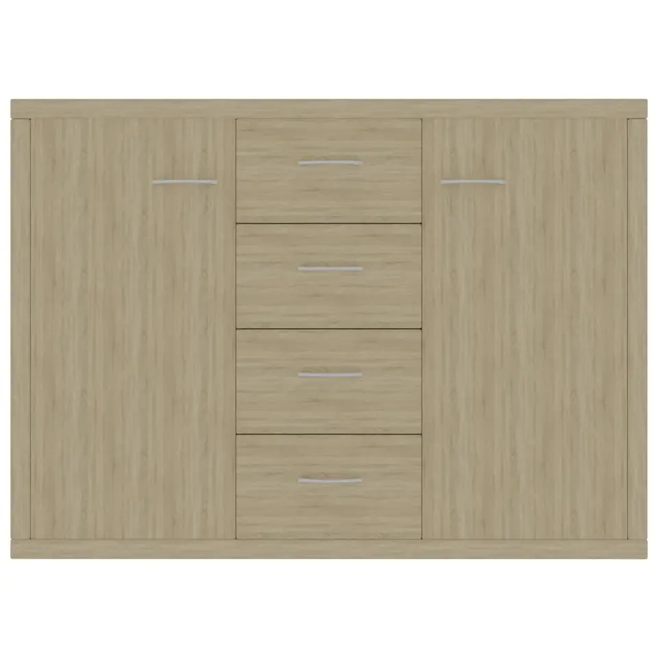 vidaXL - Dressoir - Bruin - Bewerkt hout