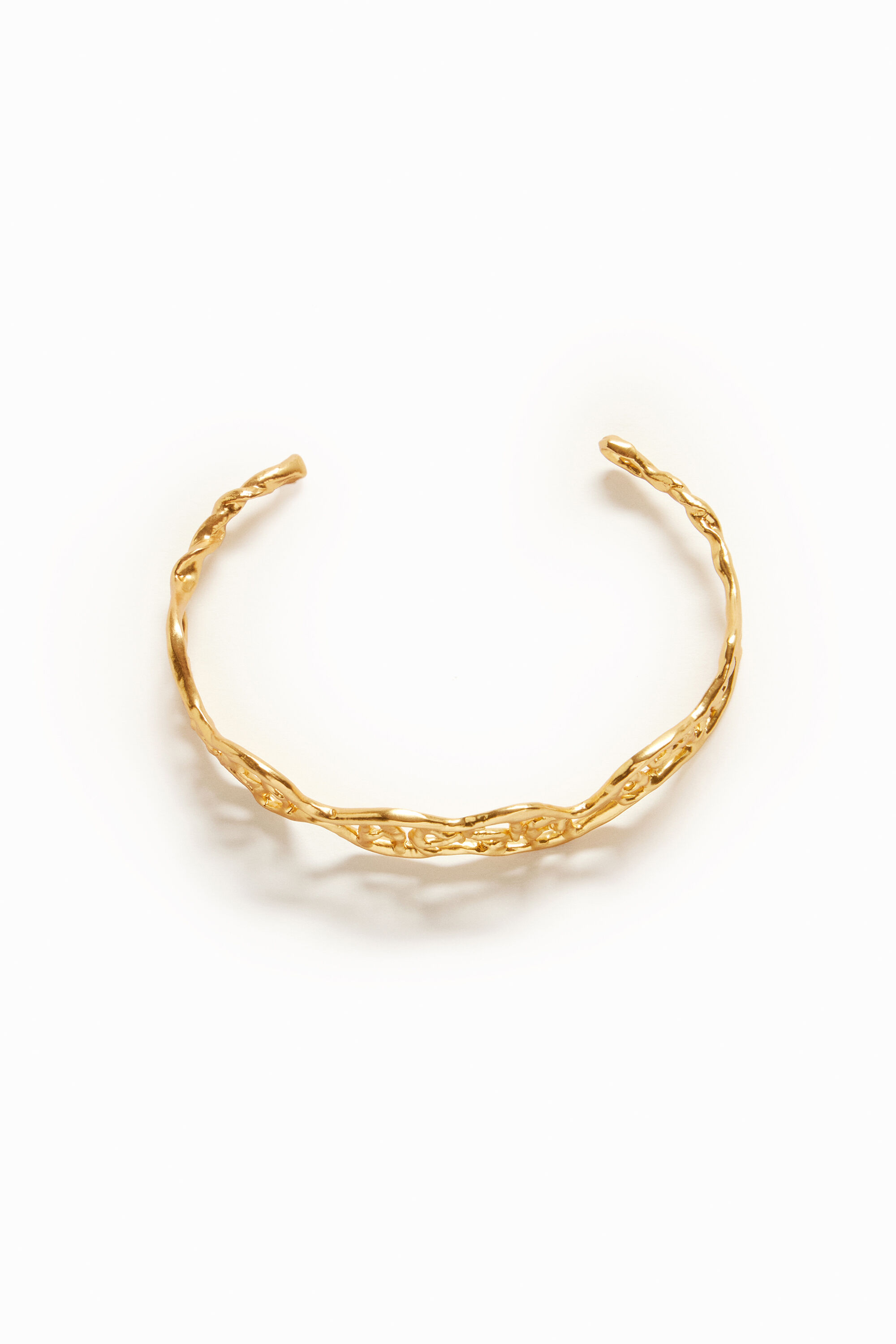 Bracelet fin message plaqué or Zalio