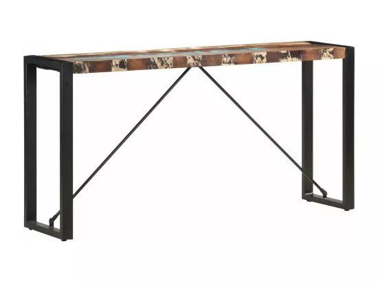 Table console 150x35x76 cm Bois de récupération massif