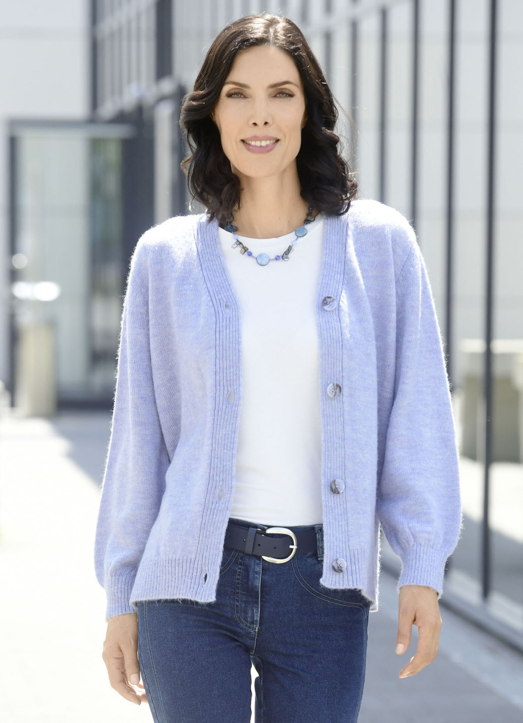 Strickjacke mit flauschig weichem Griff