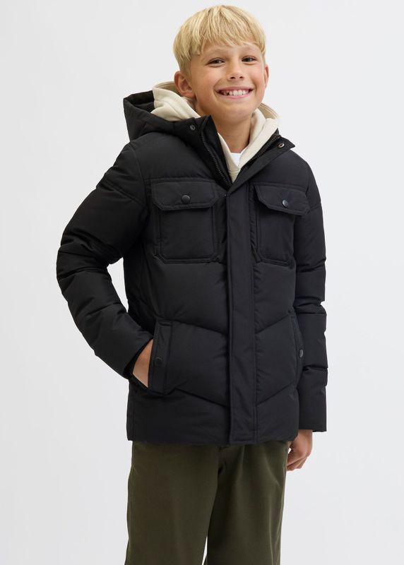 Jack & Jones - Junior Tussenjas - Zwart - Gewatteerde Jas