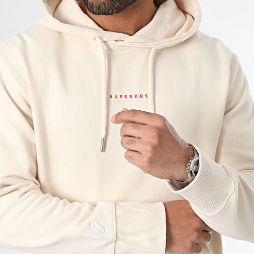 Sweat Capuche Code Surplus Logo M2013586A Beige