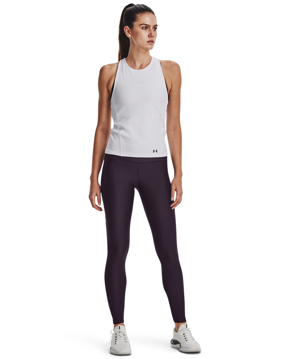 UA Armour Branded Legging Purple