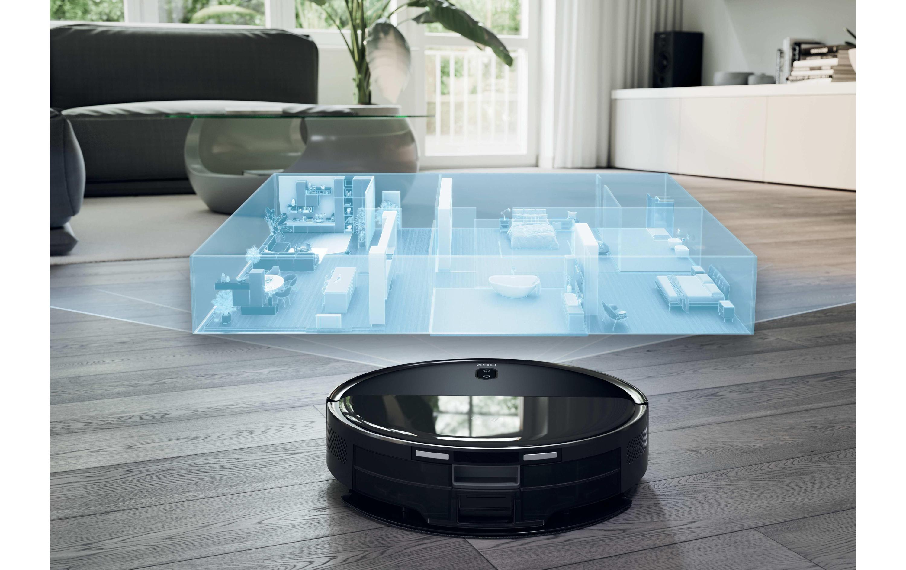 Saug- und Wischroboter HG2 Turbo Slim HG230H 011 Schwarz<br>Saugroboter mit Wischfunktion