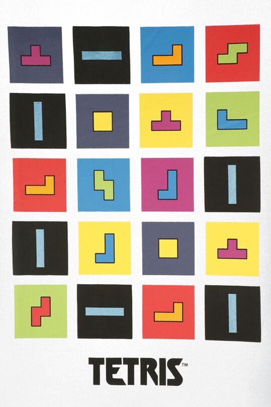 Blocs de Couleur | Tetris T-Shirt Manches courtes