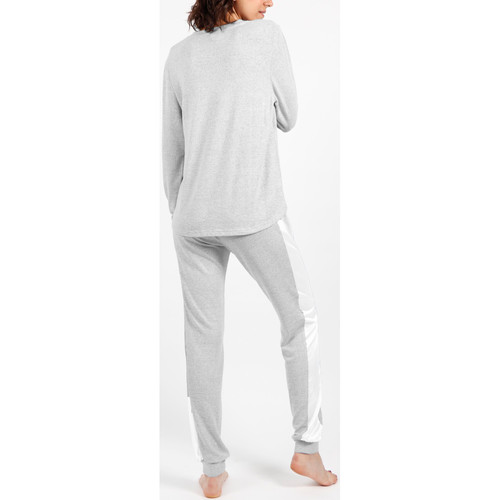 Admas - Pantalones de pijama para el hogarsueño Gris