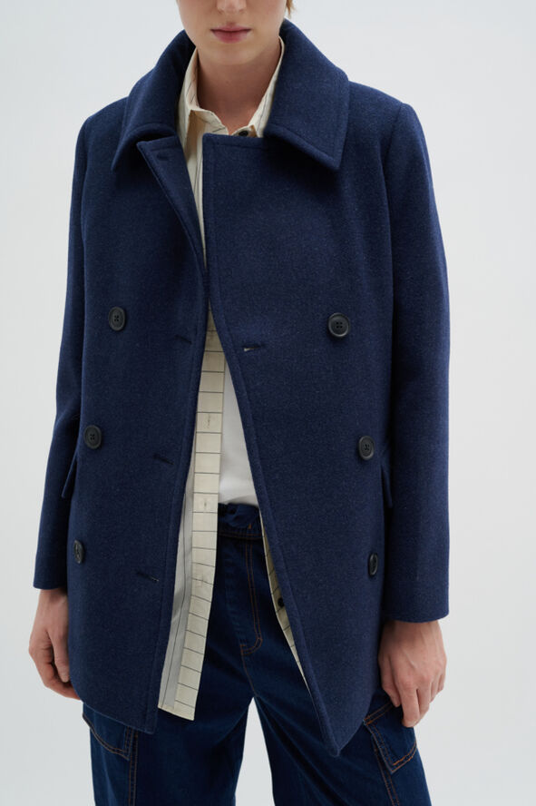 InWear PerryIW Sailor Coat Marine blue melange