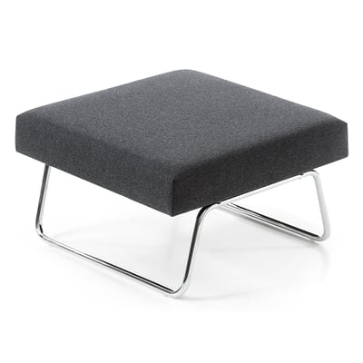Hocker zu Sessel Lounge Chair Hirche, Verchromt